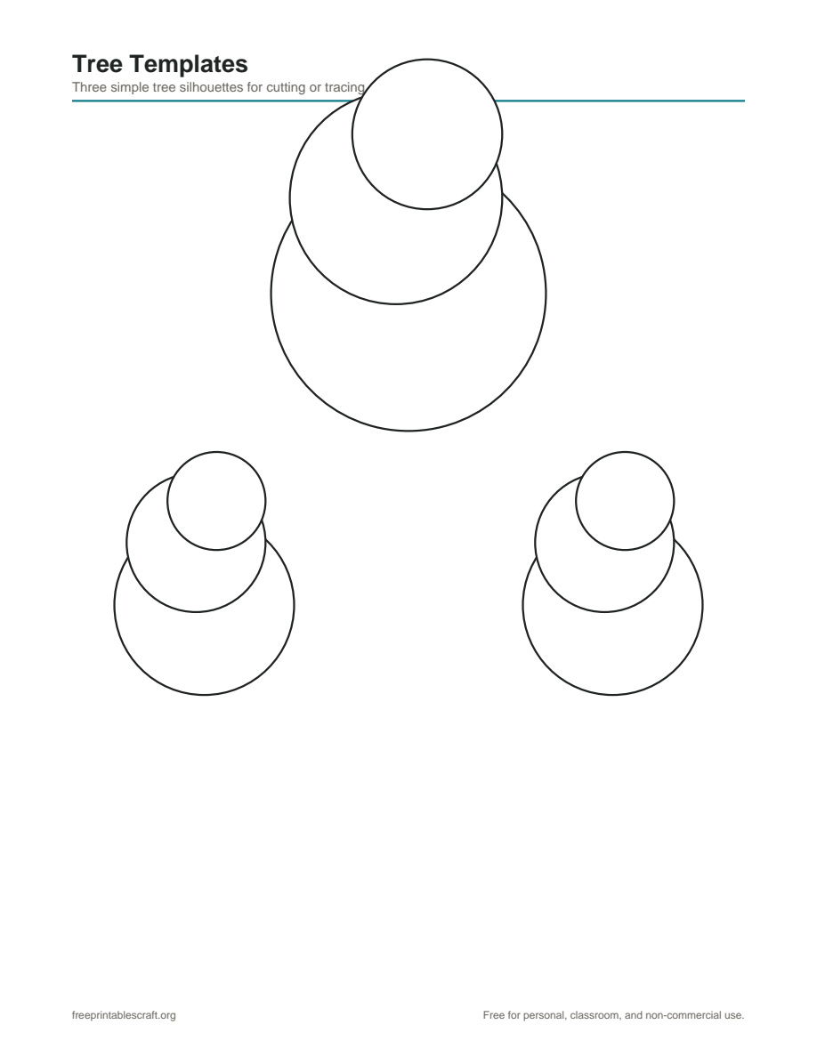 Preview of the tree printable PDF