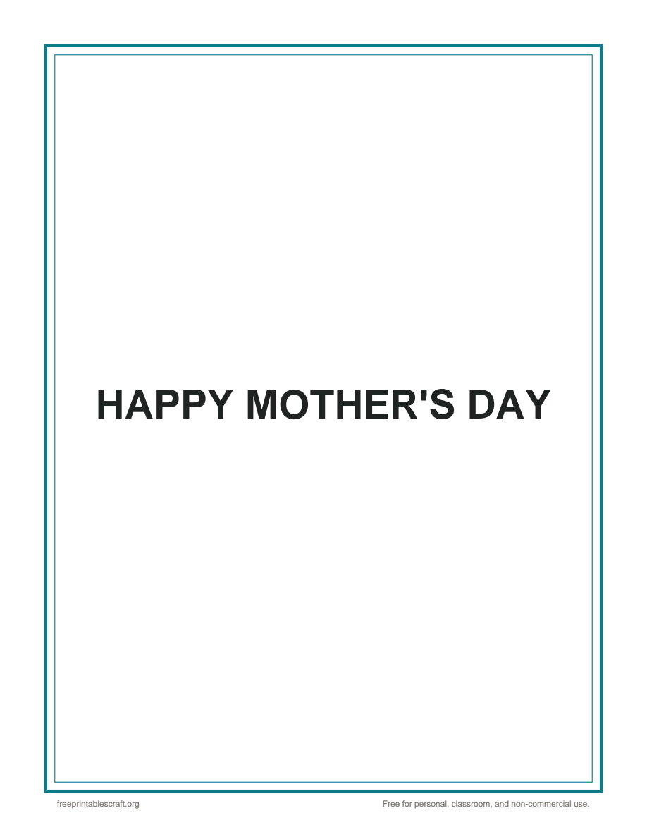Preview of the mother's day printable PDF