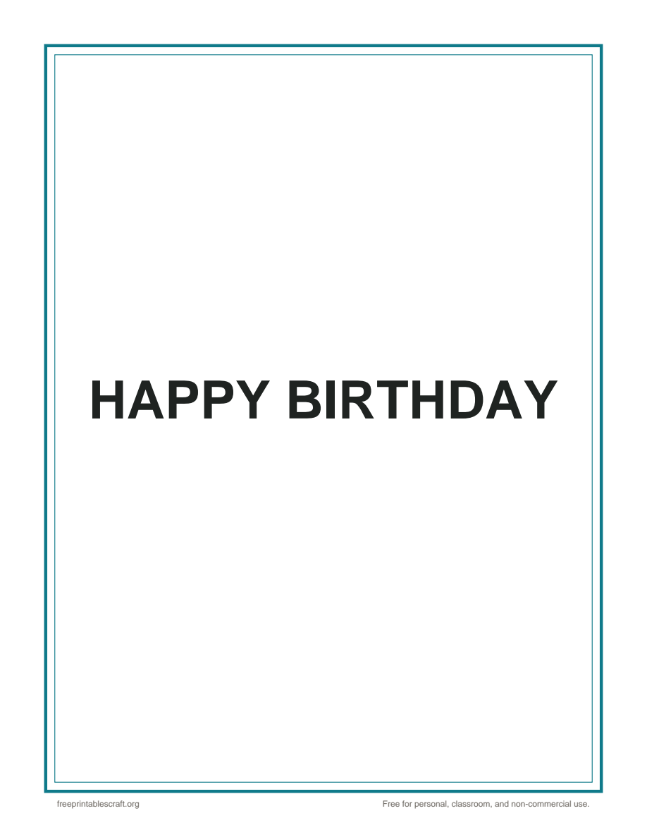 Preview of the birthday printable PDF