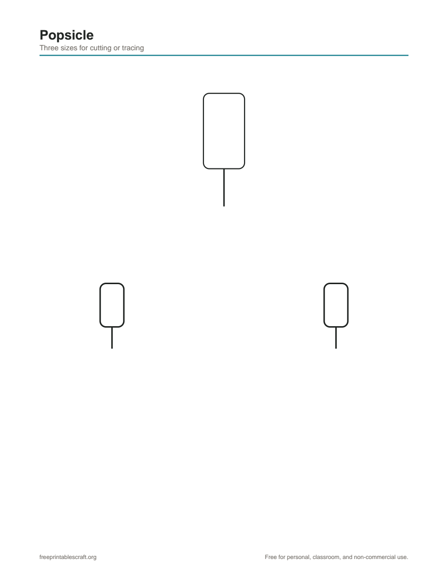 Preview of the popsicle printable PDF